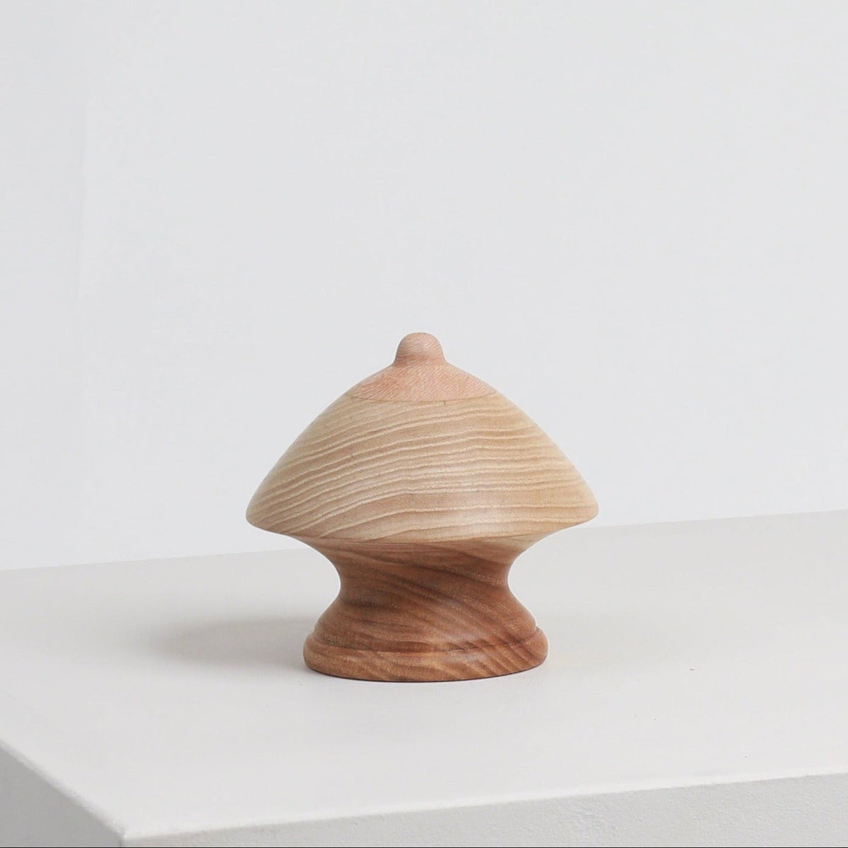 Wood Boob Coat Hook 04 by Micaella Pedros, a sculptural wall hook handcrafted from reclaimed wood offcuts.