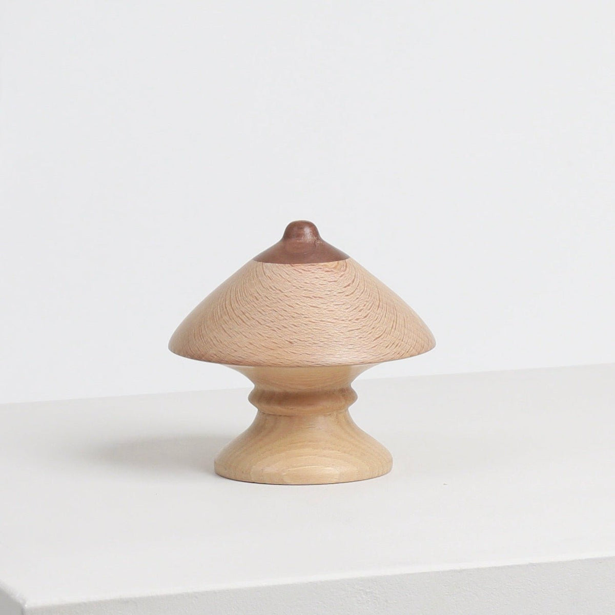 Wood Boob Coat Hook 01 by Micaella Pedros, a sculptural wall hook handcrafted from reclaimed wood offcuts.