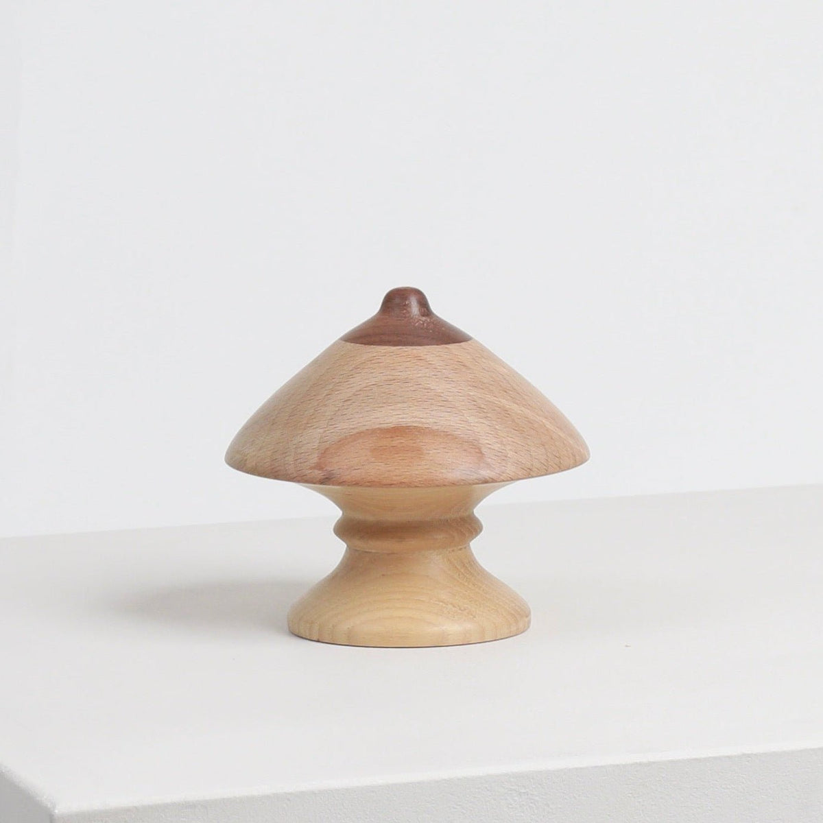 Wood Boob Coat Hook 01 by Micaella Pedros, a sculptural wall hook handcrafted from reclaimed wood offcuts.