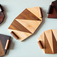 Load image into Gallery viewer, Cutting_Board_made_from_hardwood_offcuts_built_editions-the-home-of-sustainable-cutting_board_teak_mahogany_hardwood_offcuts_built_editions-the-home-of-sustainable-things_30things_teak_acacia_large_small_30