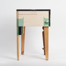 Load image into Gallery viewer, joining-bottles-box-stool-side-table-wood-offcuts-plastic-bottles-micaella-pedros-the_home_of_sustainable_things_4