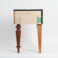 Load image into Gallery viewer, joining-bottles-box-stool-side-table-wood-offcuts-plastic-bottles-micaella-pedros-the_home_of_sustainable_things_5