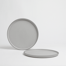 Load image into Gallery viewer, recinder_rosy_napper_low_carbon_dinner_plate_scrap_ceramic_industry_the_home_of_sustainable_things_gray_2_1_