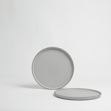 Load image into Gallery viewer, recinder_rosy_napper_low_carbon_dinner_plate_scrap_ceramic_industry_the_home_of_sustainable_things_gray_2_4_
