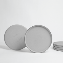 Load image into Gallery viewer, recinder_rosy_napper_low_carbon_dinner_plate_scrap_ceramic_industry_the_home_of_sustainable_things_gray_2_4