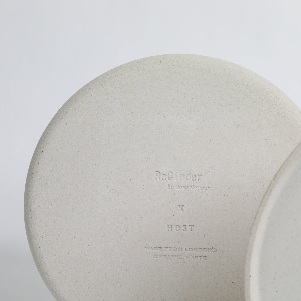 ReCinder Dinner Plate large Made From Upcycled Ceramic Waste THE