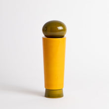 Load image into Gallery viewer, salt_grinder_or_pepper_mill _channapatna_turned_wood_natural_dyes_built_editions-the-home-of-sustainable-things-yellow