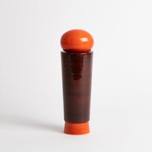 Load image into Gallery viewer, salt_grinder_or_pepper_mill_channapatna_turned_wood_natural_dyes_built_editions-the-home-of-sustainable-things_dark_red_1