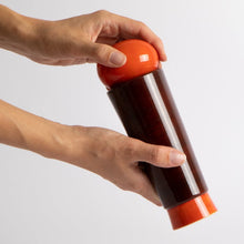 Load image into Gallery viewer, salt_grinder_or_pepper_mill_channapatna_turned_wood_natural_dyes_built_editions-the-home-of-sustainable-thing_dark_red_3