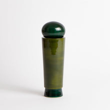 Load image into Gallery viewer, salt_grinder_or_pepper_mill_channapatna_turned_wood_natural_dyes_built_editions-the-home-of-sustainable-things_dark_green_1
