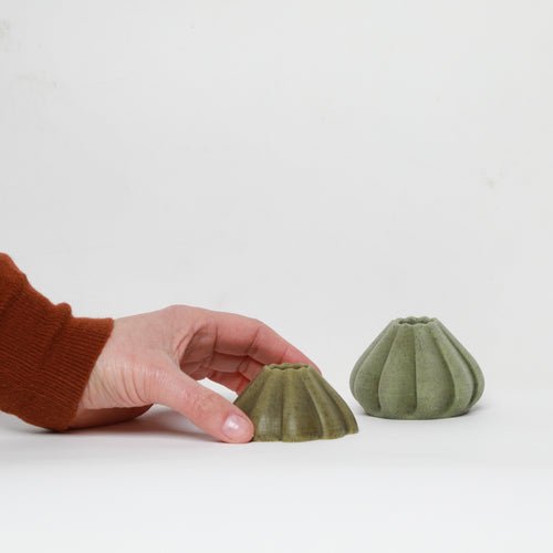 ARTICHOKES Waste Envisioned Into Candle Holders