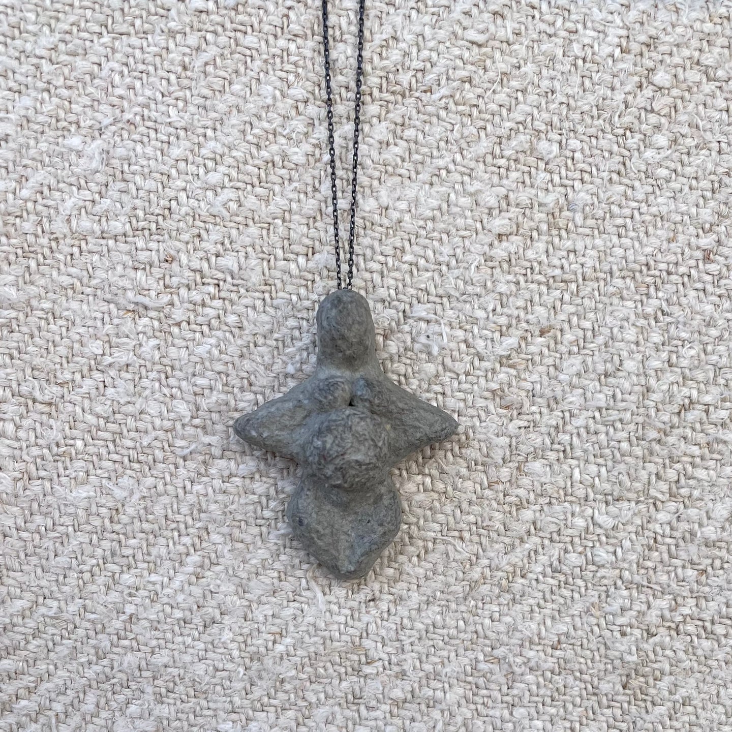 Necklace | paper mache & reclaimed silver - THE HOME OF SUSTAINABLE THINGS