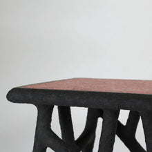 Load image into Gallery viewer, alchemists-side-table-recycled-newspapers-wood-waste-studio-woojai-the_home-of_sustainable_things
