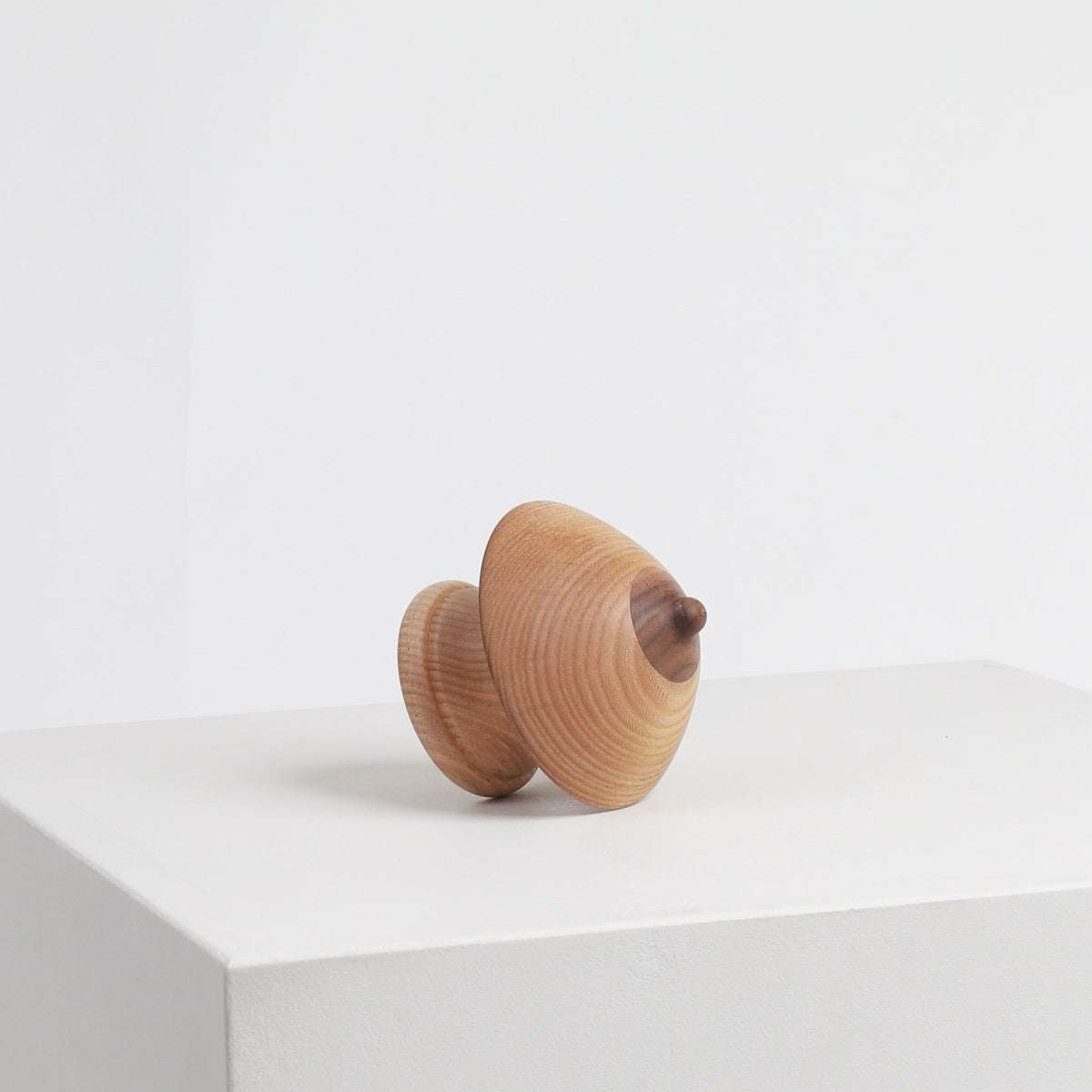 Wood Boob Coat Hook 10 by Micaella Pedros, a sculptural wall hook handcrafted from reclaimed wood offcuts.