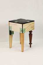 Load image into Gallery viewer, joining-bottles-side-table-stool-wood-offcuts-plastic-bottles-micaella-pedros-the_home_of_sustainable_things_12_2
