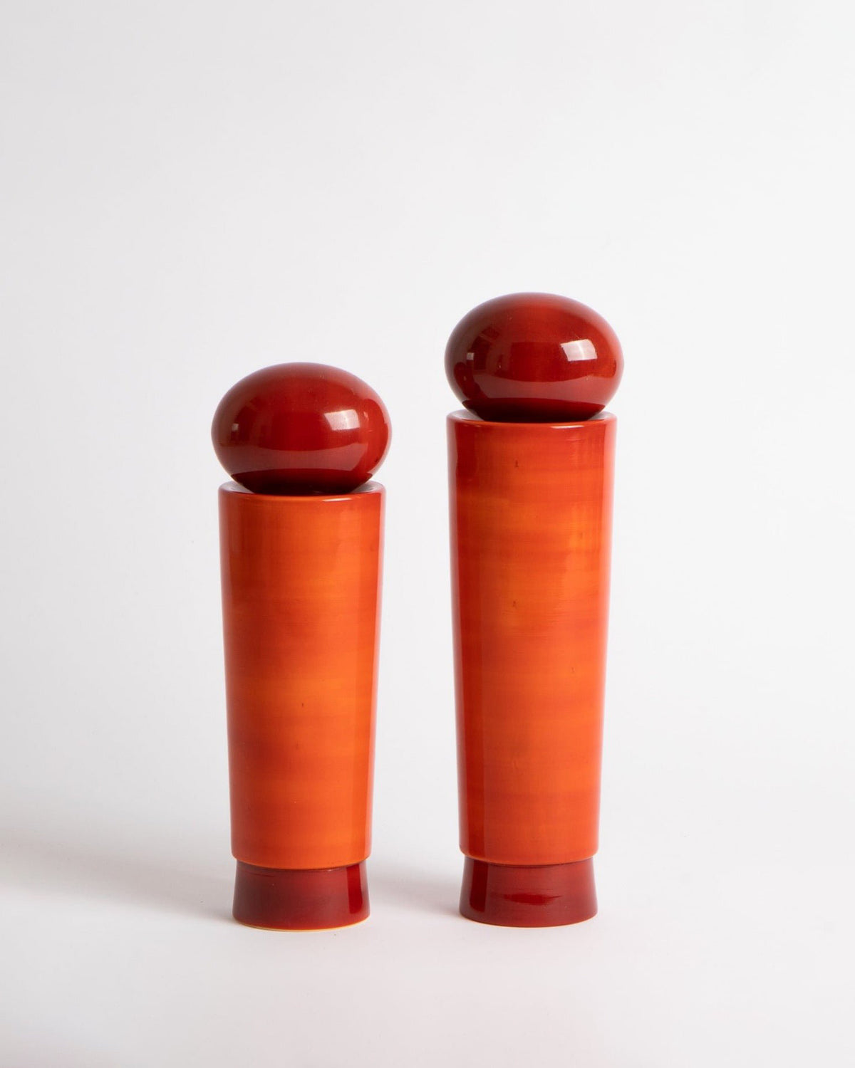 Tall Salt & Pepper Grinder | Light Red | Natural Non-Toxic Materials