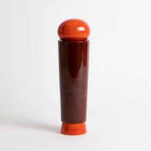 Load image into Gallery viewer, salt_grinder_or_pepper_mill_channapatna_turned_wood_natural_dyes_built_editions-the-home-of-sustainable-things_dark_red_tall_1
