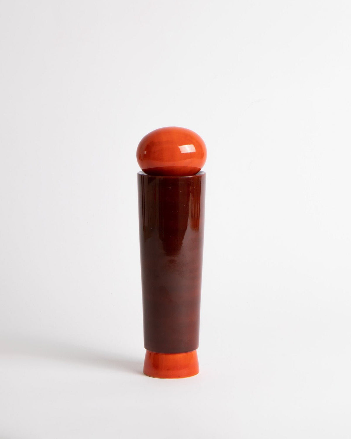Small Salt & Pepper Grinder | Dark Red | Natural Non-Toxic Materials
