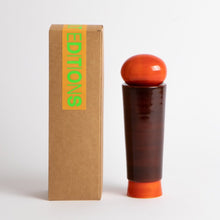 Load image into Gallery viewer, salt_grinder_or_pepper_mill_channapatna_turned_wood_natural_dyes_built_editions-the-home-of-sustainable-things_dark_red_tall_4
