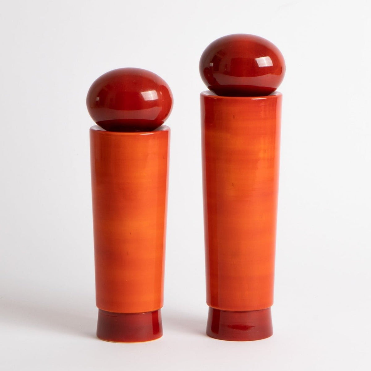 Tall Salt & Pepper Grinder | Light Red | Natural Non-Toxic Materials