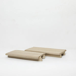 Circular Ceramics Sushi Serving Tray / large | made from industrial by-waste