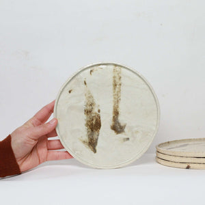 Abandoned Earth Plate 2nd Ed ivory | made from discarded clay - THE HOME OF SUSTAINABLE THINGS
