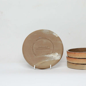 Abandoned Earth Side Plate 2nd Ed brown / grey | made from discarded clay - THE HOME OF SUSTAINABLE THINGS