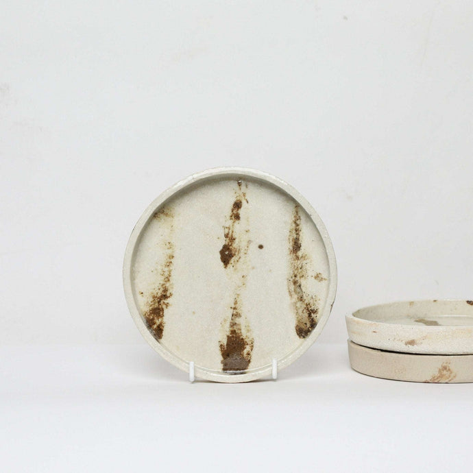 Abandoned Earth Side Plate 2nd Ed ivory | made from discarded clay - THE HOME OF SUSTAINABLE THINGS