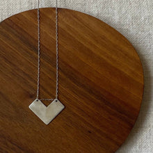 Load image into Gallery viewer, Abstract Heart Necklace Brass | made from recycled silver - THE HOME OF SUSTAINABLE THINGS

