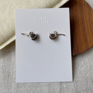 ANA Earrings | recycled silver and horn - THE HOME OF SUSTAINABLE THINGS