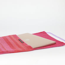 Load image into Gallery viewer, &quot;Coded&quot; Laptop case 13” | made from deadstock yarn - THE HOME OF SUSTAINABLE THINGS
