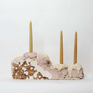 “Contemporary Ruins” Candle Holder L | made from construction waste - THE HOME OF SUSTAINABLE THINGS