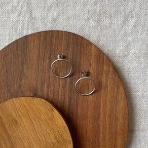 Flat Round Earrings | Medium // made from recycled silver - THE HOME OF SUSTAINABLE THINGS