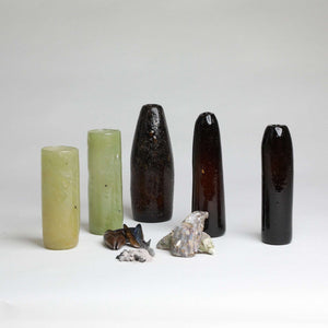"From The Ashes" Vase | dark natural glass made from waste - THE HOME OF SUSTAINABLE THINGS
