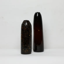 Load image into Gallery viewer, &quot;From The Ashes&quot; Vase | dark natural glass made from waste - THE HOME OF SUSTAINABLE THINGS
