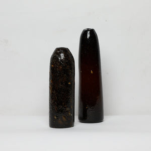 "From The Ashes" Vase | dark natural glass made from waste - THE HOME OF SUSTAINABLE THINGS