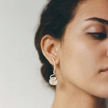 Load image into Gallery viewer, LINA Earrings | recycled silver and horn - THE HOME OF SUSTAINABLE THINGS
