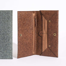 Load image into Gallery viewer, Long Zipped Wallet | made from agricultural waste - THE HOME OF SUSTAINABLE THINGS
