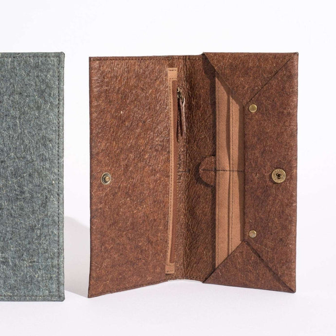 Long Zipped Wallet | made from agricultural waste - THE HOME OF SUSTAINABLE THINGS