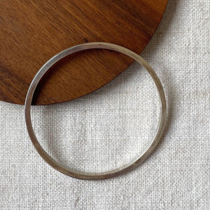 Round Bangle / Silver Chunky | made from recycled silver - THE HOME OF SUSTAINABLE THINGS