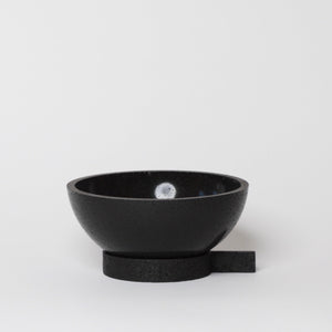 The Forgotten Collection / Bowl with stand | made from bamboo charcoal & shellac - THE HOME OF SUSTAINABLE THINGS