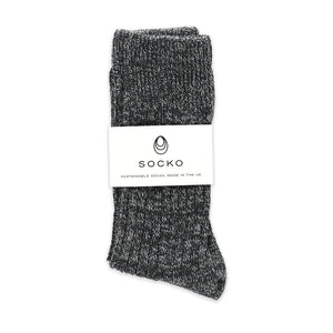 The Huison 100% Recycled Graphite Fleck Socks - THE HOME OF SUSTAINABLE THINGS