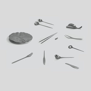 WA=MA Salad Serving Set | 2 piece | made from scrap metal - THE HOME OF SUSTAINABLE THINGS